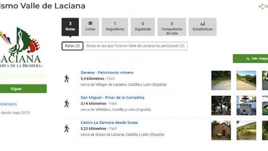 Perfil en Wikiloc de la Oficina de Turismo de Villablino.