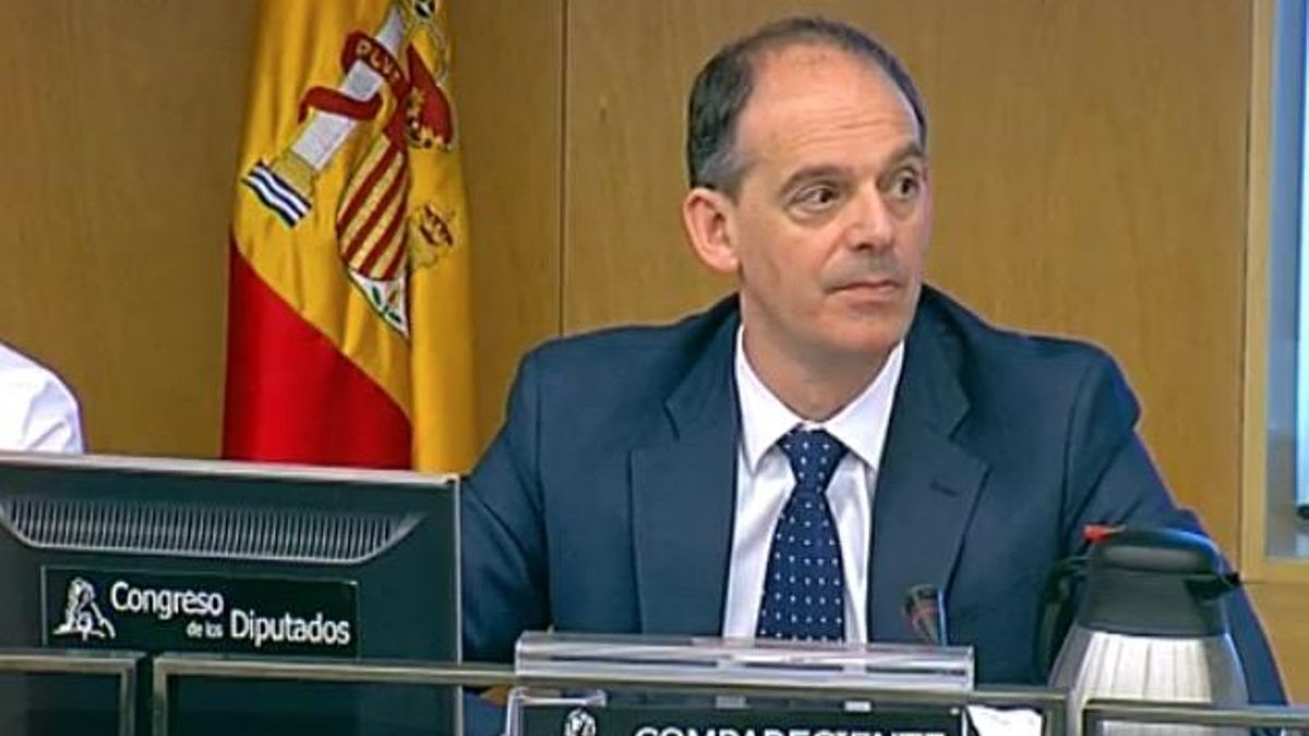 Manuel Morocho, inspector jefe de la UDEF, durante su comparecencia en el Congreso