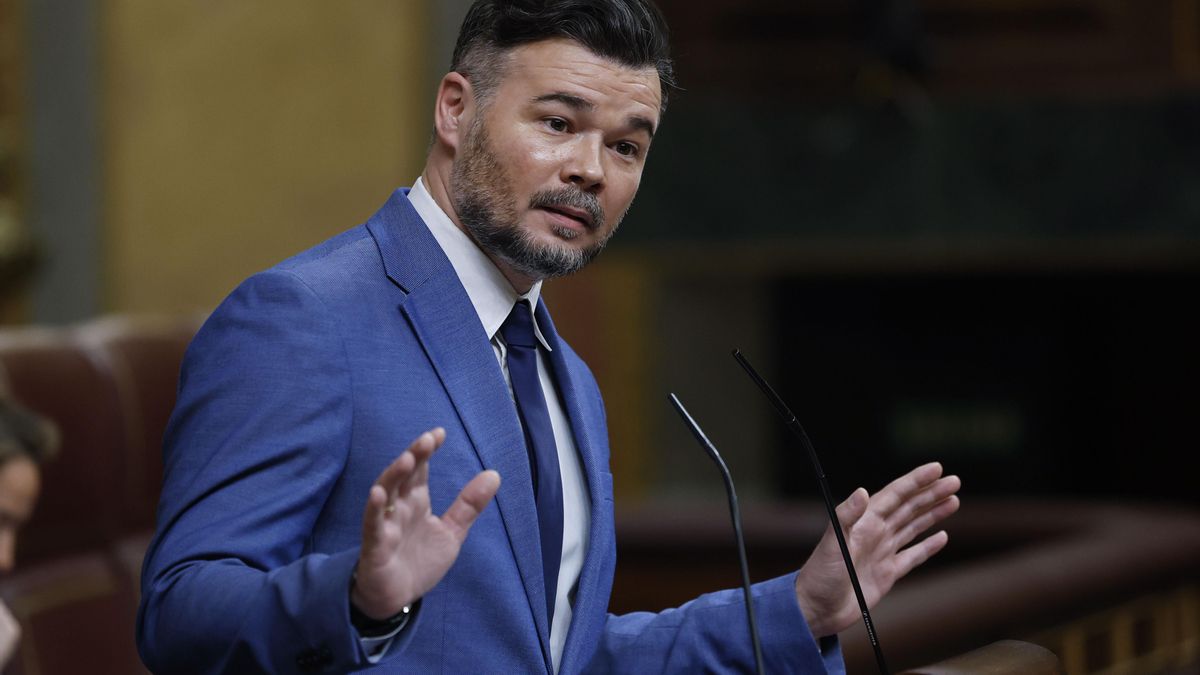 El portavoz de ERC en el Congreso, Gabriel Rufián.