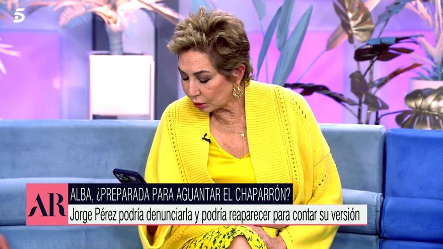 Ana Rosa toma la palabra para contradecir a 'Sálvame' sobre Jorge Pérez: "No va a ser colaborador de reality"