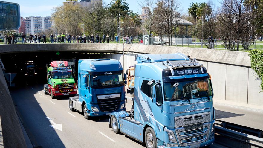 Archivo - Imágenes de archivo de la huelga de transportistas