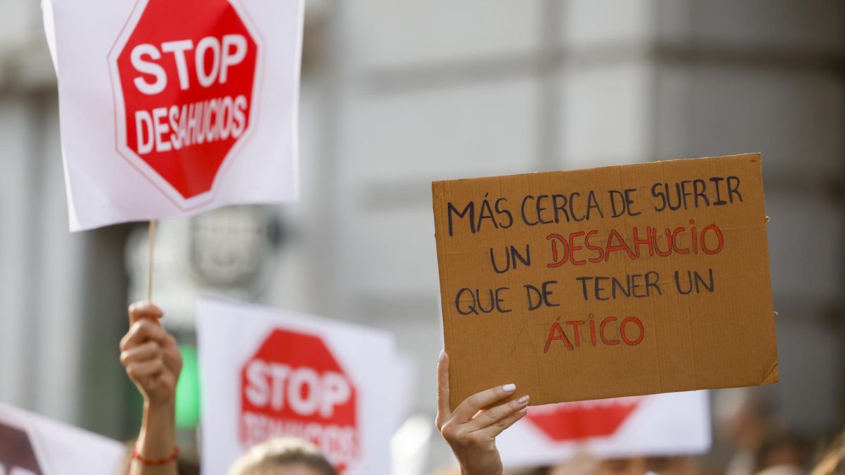 Vista de la manifestación de apoyo a Maricarmen.