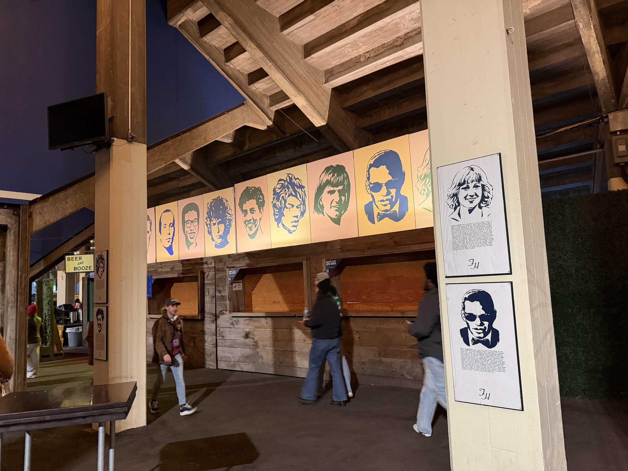 Soportales del Forest Hills, estadio de tenis de Queens.