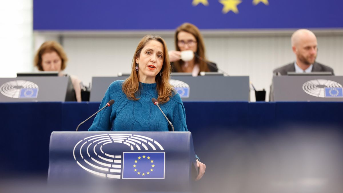 Cristina Maestre en el Parlamento Europeo