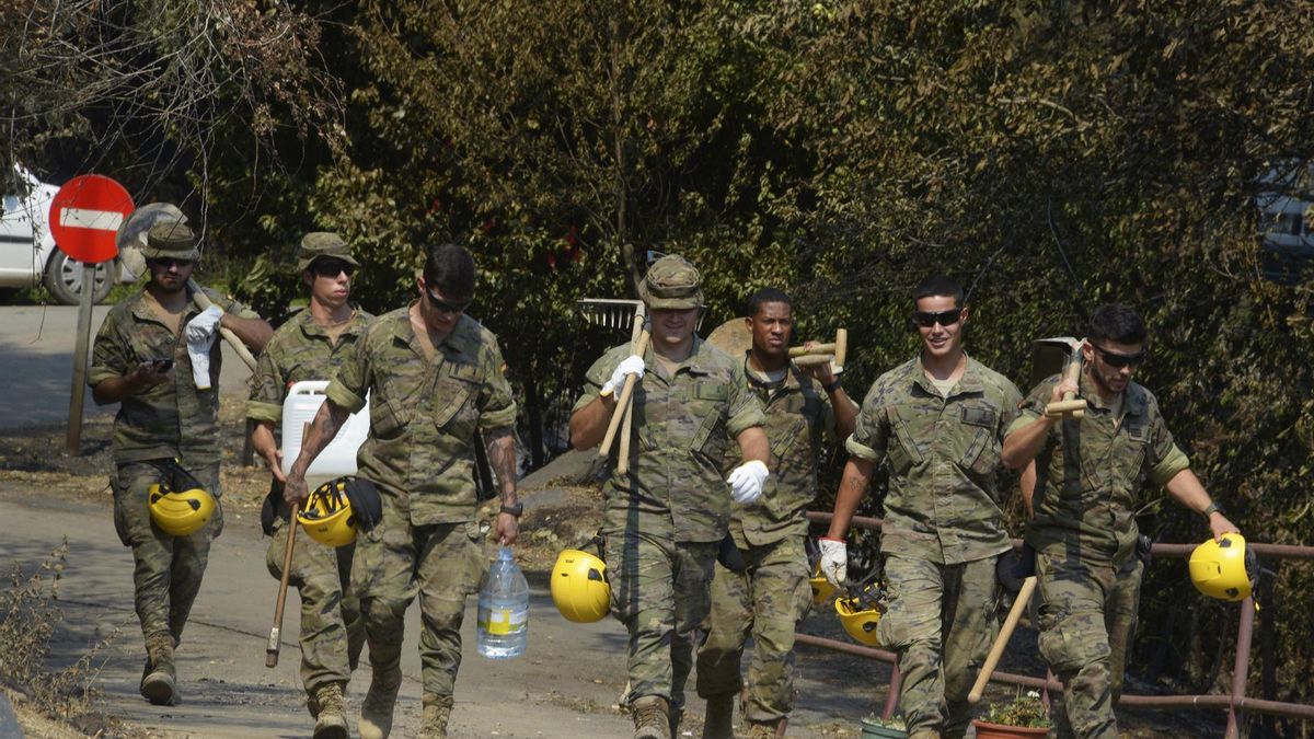 Heridos de gravedad dos militares en los incendios de Ourense tras chocar con su vehículo contra un camión de ganado