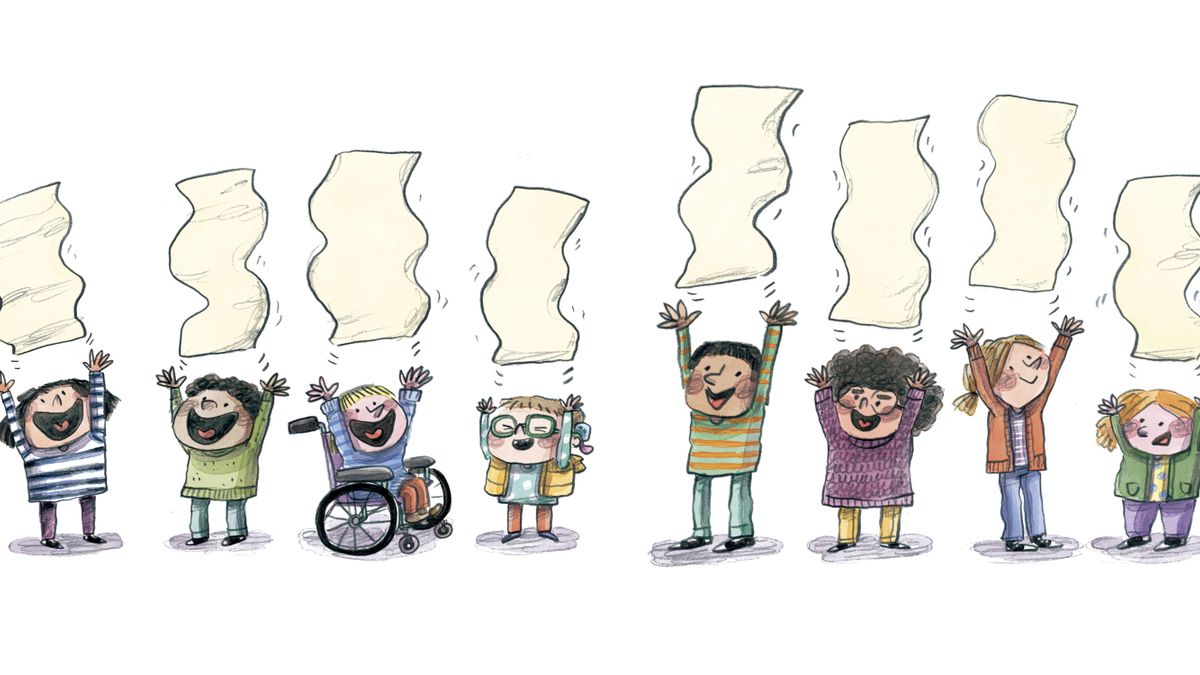 Ilustración de 'Fuera etiquetas' (Lucía Serrano, editorial Beascoa).