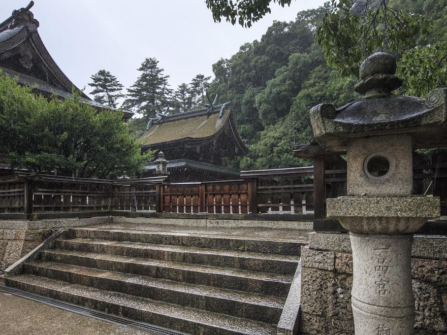 Pabellones del Santuario de Kibitsuhiko, a las afueras de Okayama.