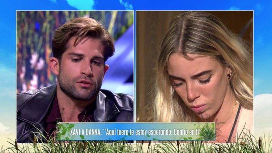 Xavi y Danna, en su videollamada