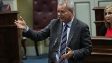 Sebastián Franquis, en el Parlamento de Canarias