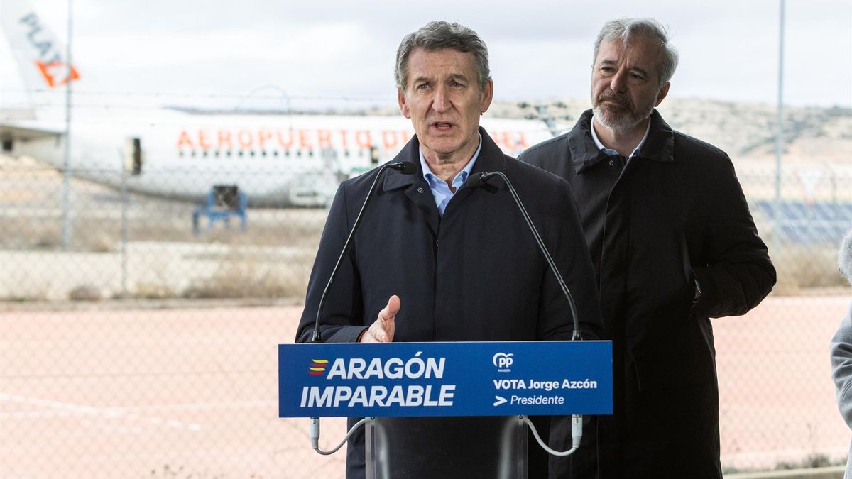 Feijóo promete ante Azcón incluir en el modelo de financiación la despoblación pese a que lo descartó para Galicia