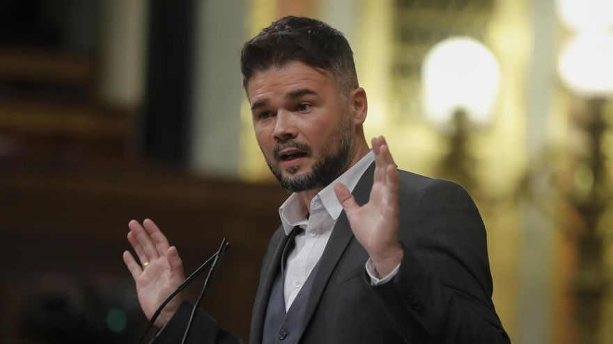 El portavoz parlamentario de ERC, Gabriel Rufián.