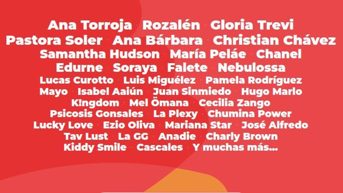 Cartel de artistas confirmados para el MADO 2025
