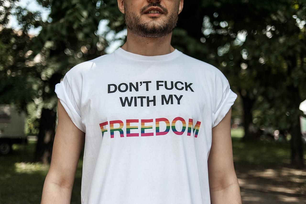 Uno de los participantes del Orgullo Gay en Varsovia 2019.