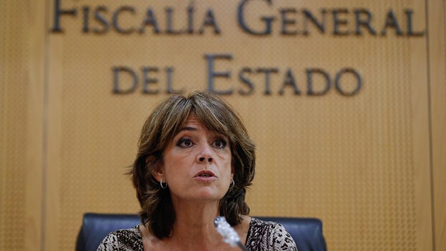 La fiscal general del Estado, Dolores Delgado, en una foto de archivo, en la sede de la Fiscalía, en Madrid. EFE/Emilio Naranjo