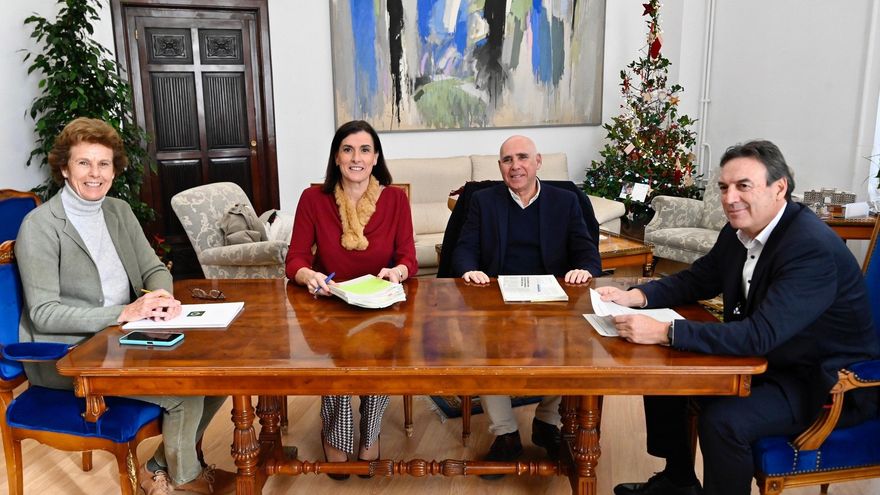 Reunión de seguimiento del convenio entre Ayuntamiento de Santander y Racing. Imagen de archivo