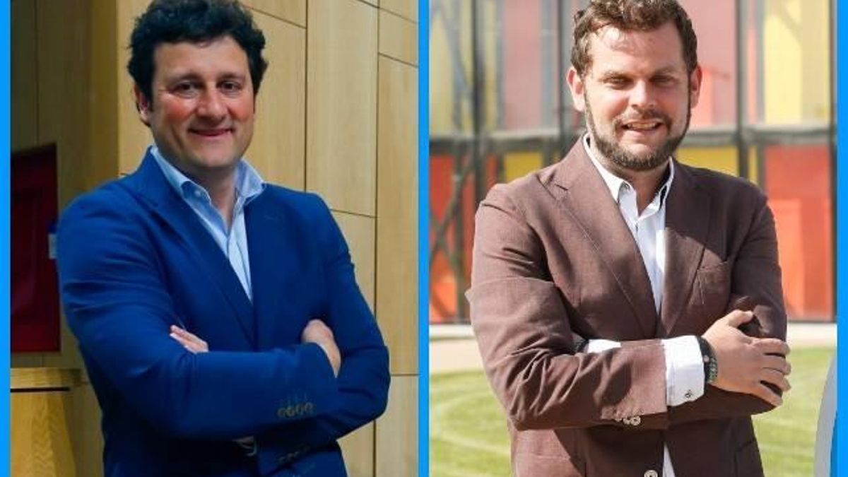 Manuel García, a la derecha, y Javier Santiago Vélez, a la izquierda.