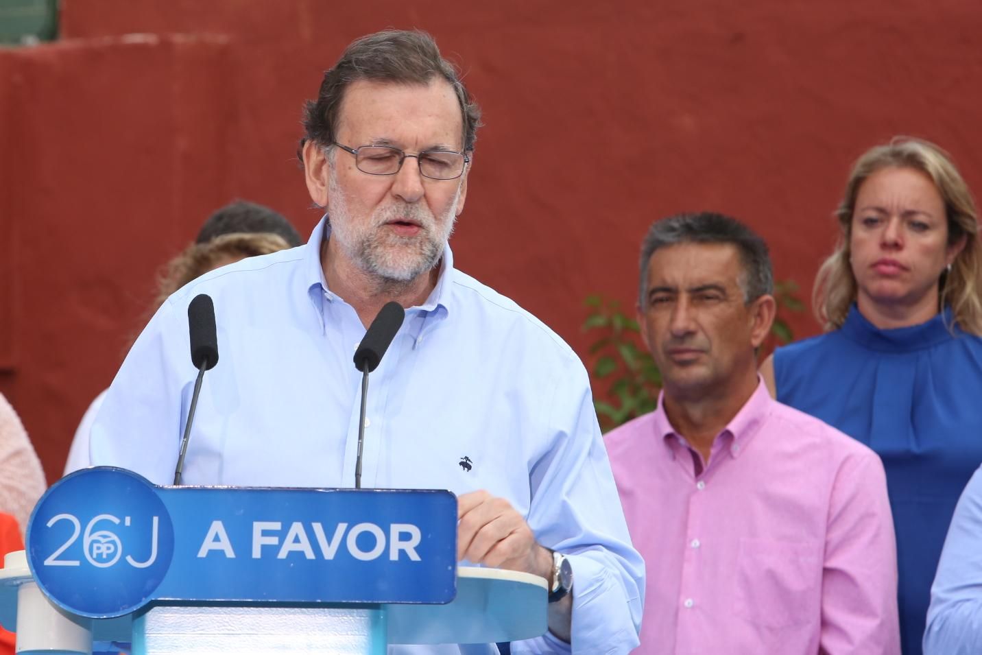 Mitin de Mariano Rajoy en Gran Canaria. (ALEJANDRO RAMOS)