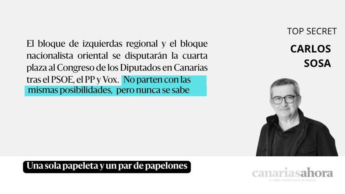Una sola papeleta y un par de papelones