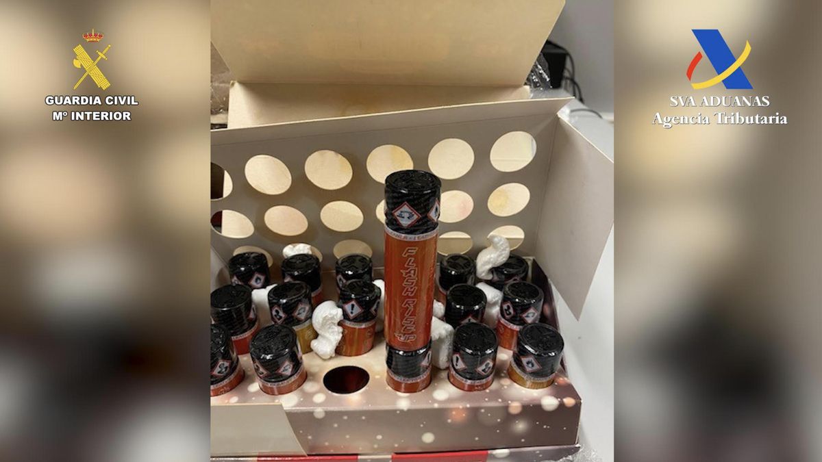 La Guardia Civil interviene 13.800 dosis de ‘popper’ en envíos postales a Tenerife