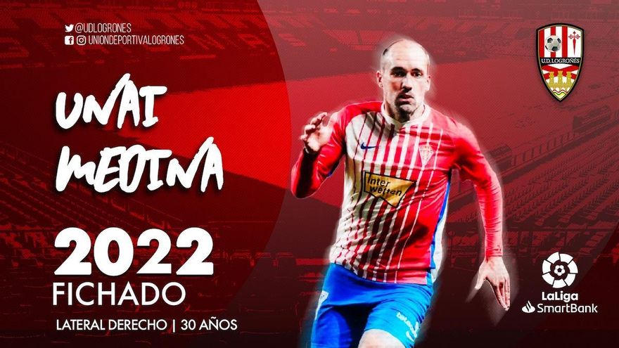 La UDL ficha al lateral derecho Unai Medina hasta 2022