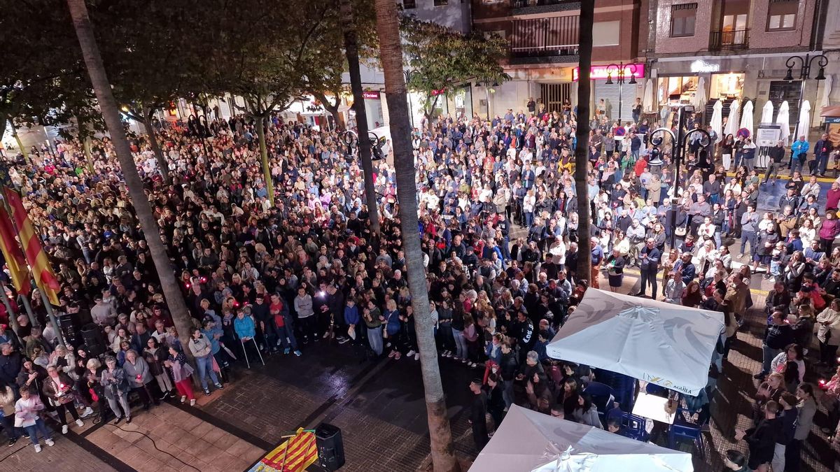 4.000 persones reclamen a Aldaia el desviament del barranc de la Saleta en el primer aniversari de la DANA