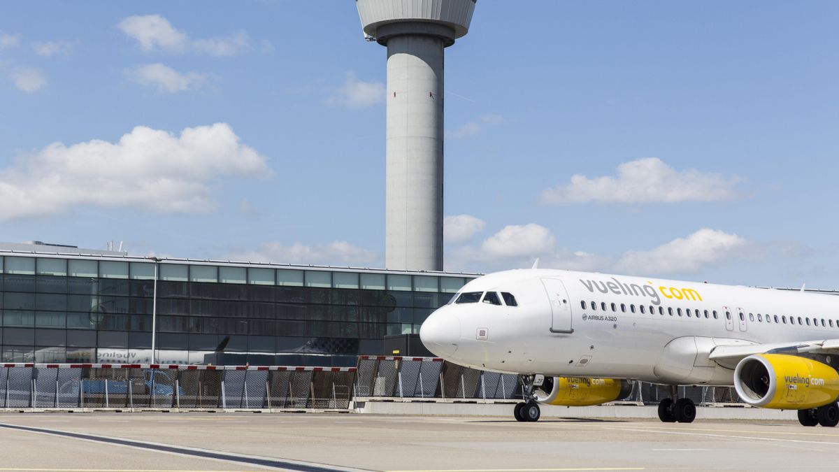 Un avión de la aerolínea Vueling