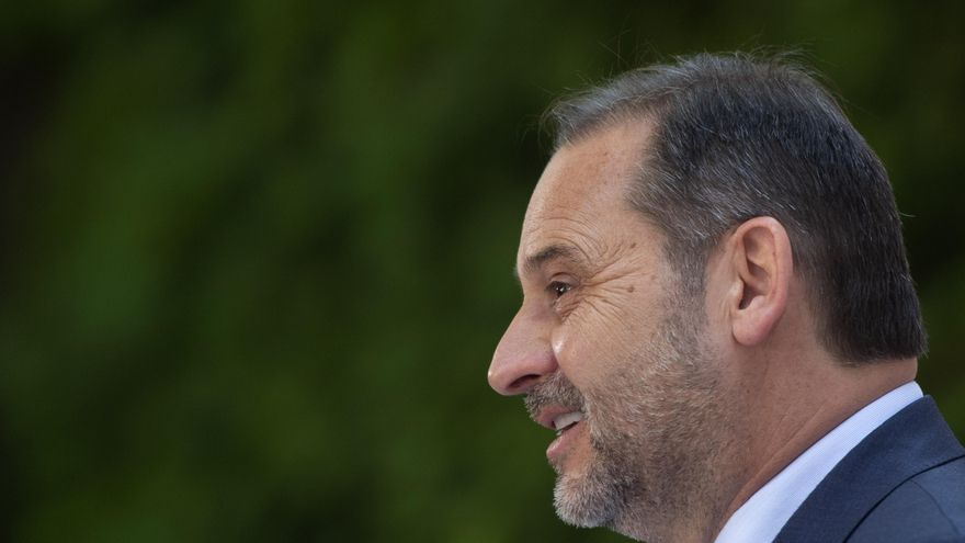 El ministro de Transportes, Movilidad y Agenda Urbana, José Luis Ábalos, interviene en la presentación de la 'Estrategia Estatal por la Bicicleta', a 7 de junio de 2021, en Madrid (España)