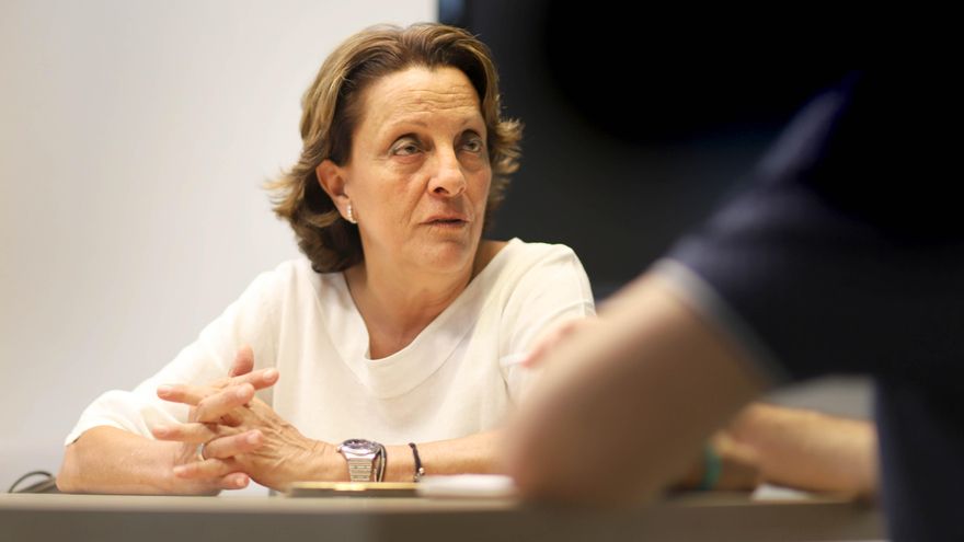 Herme Vanaclocha durant l'entrevista.