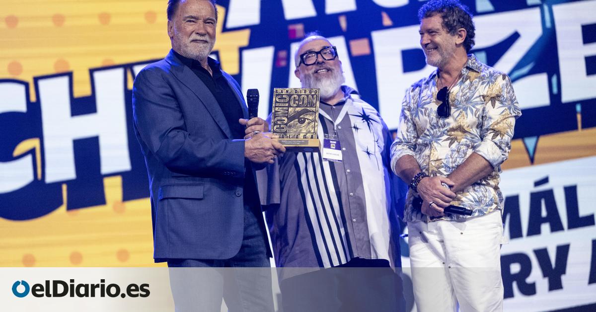 Schwarzenegger, el héroe de acción pide paz en una Comic-Con Málaga masiva: “No veamos a los demás como enemigos”