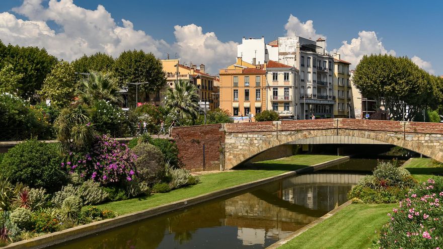 Paisaje urbano en Perpiñán.