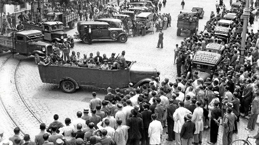 Todos los caídos de la Columna Minera en 1936 ya tienen nombre: los cuatro desconocidos de Camas ya están identificados