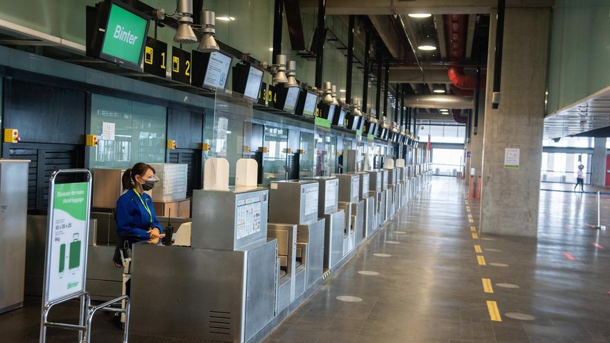 Aeropuerto de La Palma el pasado 7 de octubre.