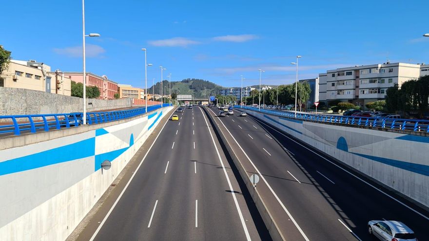 Comienzan los trabajos de reasfaltado de 50 kilómetros de la autopista del norte de Tenerife