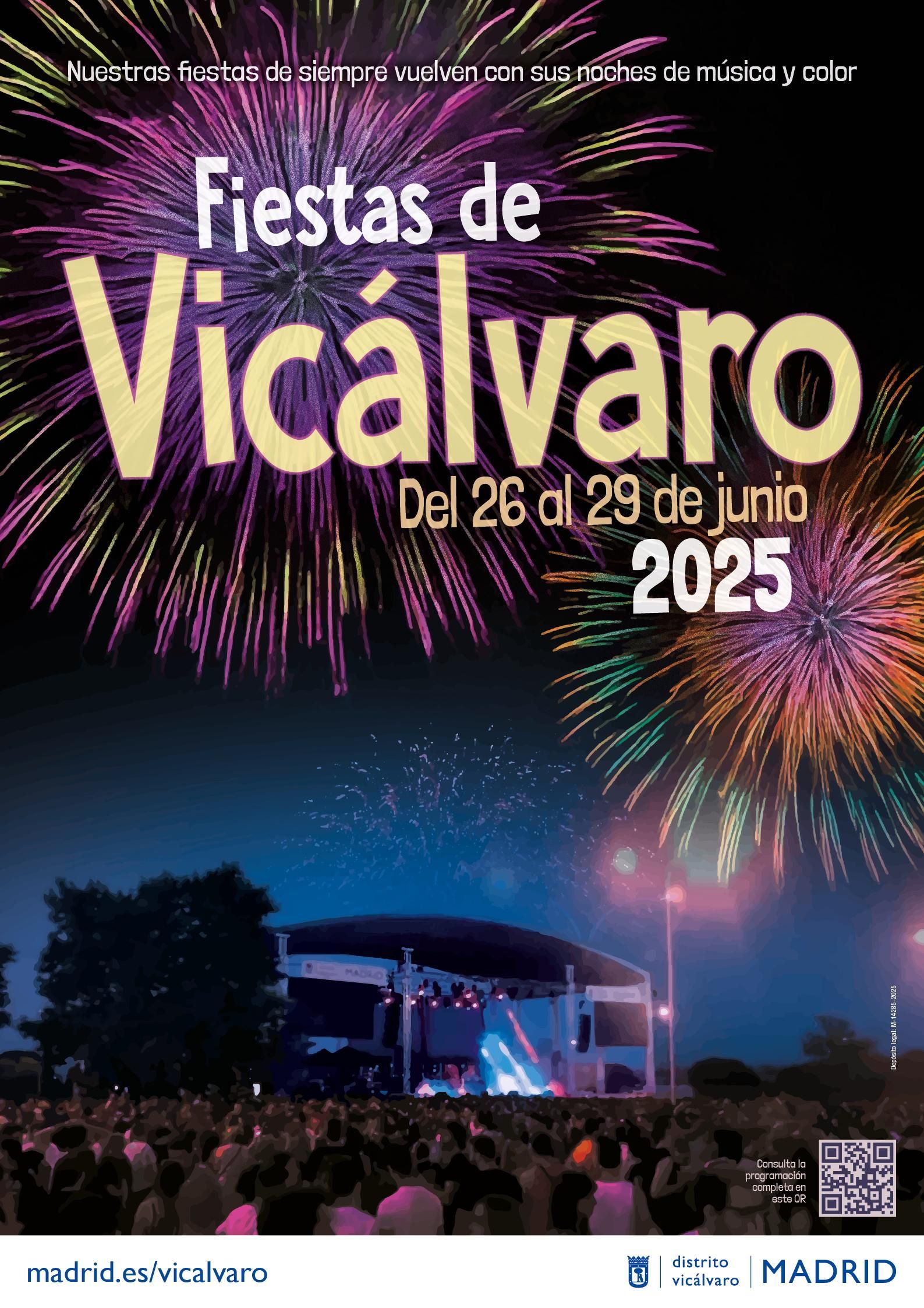 Cartel de las Fiestas de Vicálvaro 2025
