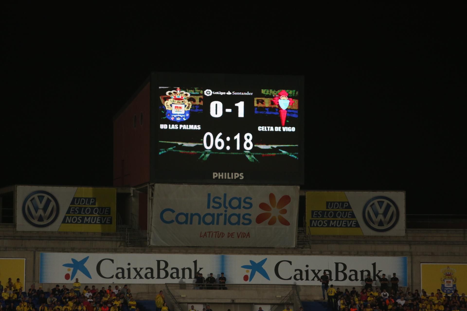 Imágenes del partido disputado en el Estadio de Gran Canaria entre la UD Las Palmas y el Celta de Vigo. Alejandro Ramos.