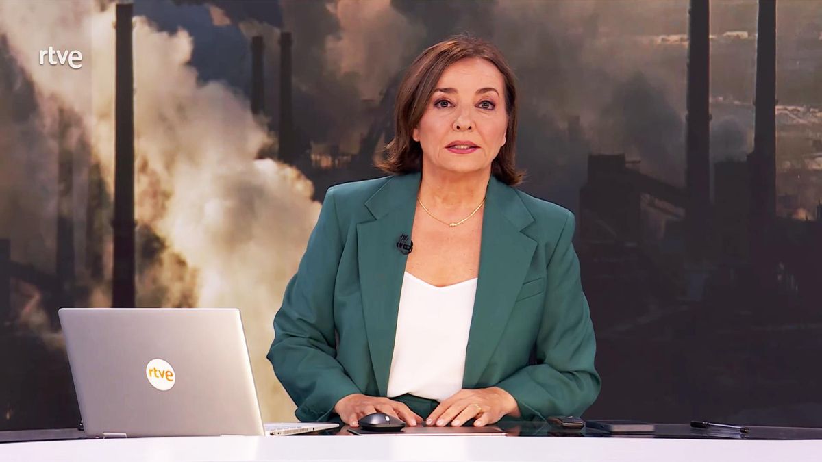 Pepa Bueno en el 'Telediario 2'