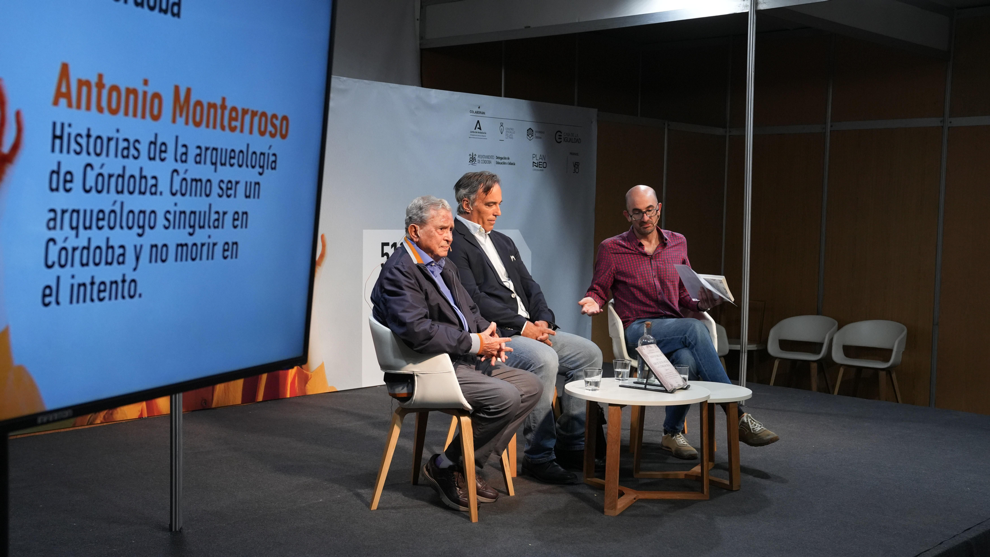 Antonio Monterroso y Herminio Trigo en la 51ª Feria del Libro de Córdoba