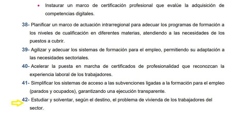 Propuesta modificada de CEOE en la insta a solventar el problema de vivienda de los trabajadores del sector turístico