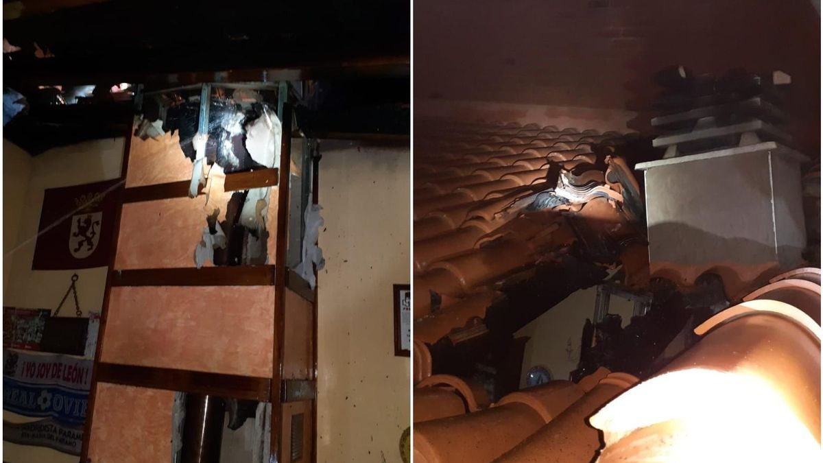 Incendio en una vivienda en Santa María del Páramo.