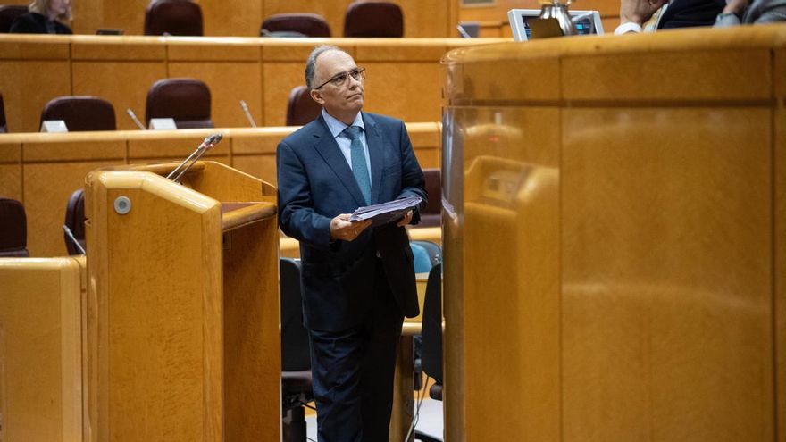 El consejero de Presidencia y Gobernación de la Ciudad Autónoma de Ceuta, Alberto Gaitán, el 8 de abril de 2024 en el Senado