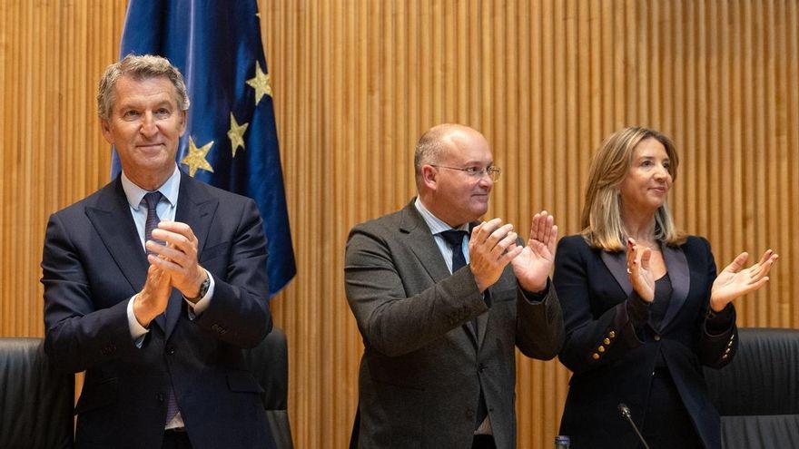 Feijóo, Tellado y Alicia García (PP)