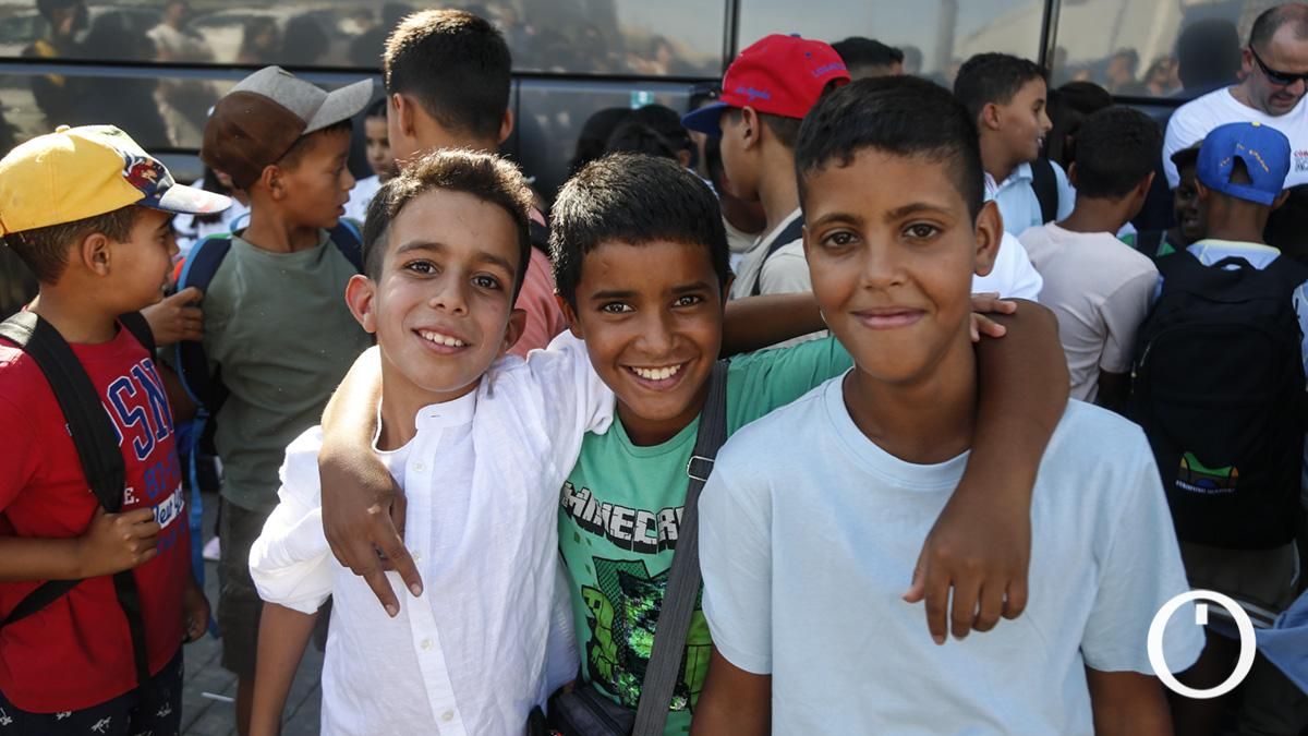 Despedida de los niños saharauis del programa Vacaciones en Paz