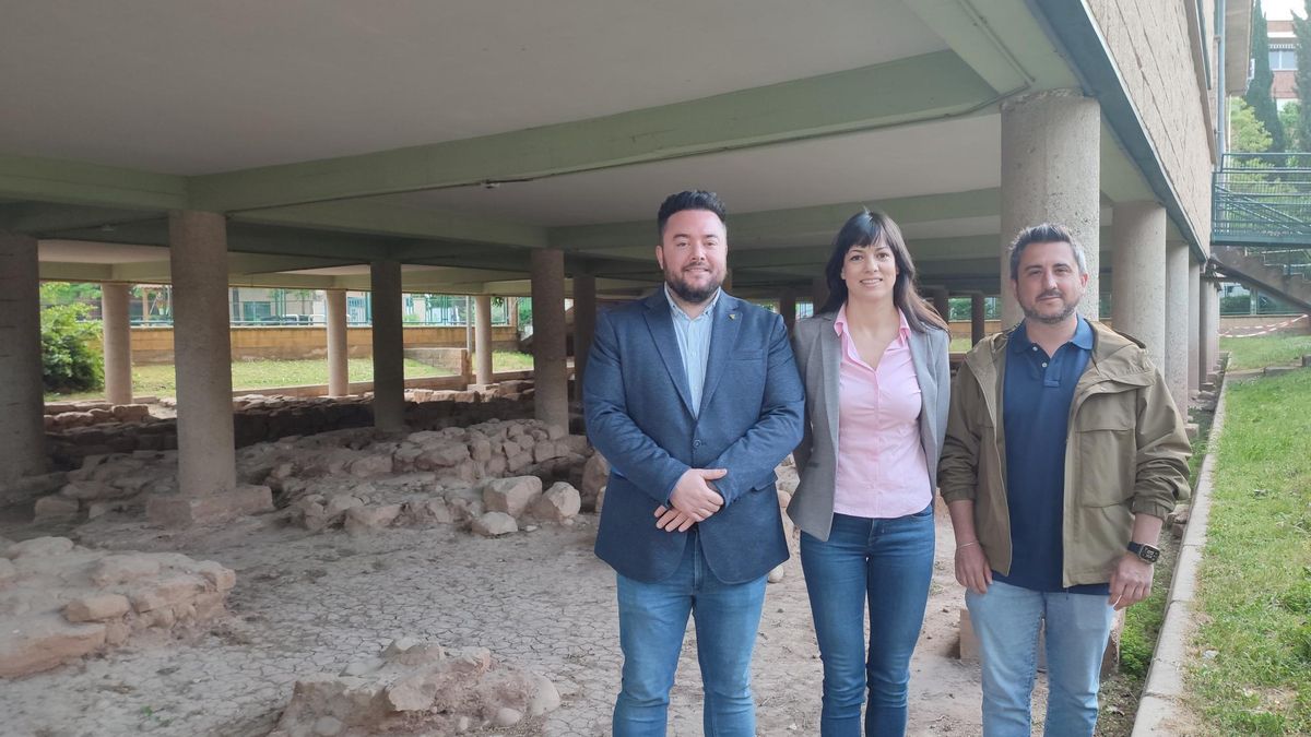 El yacimiento romano bajo la escuela de Varea tendrá un acceso independiente