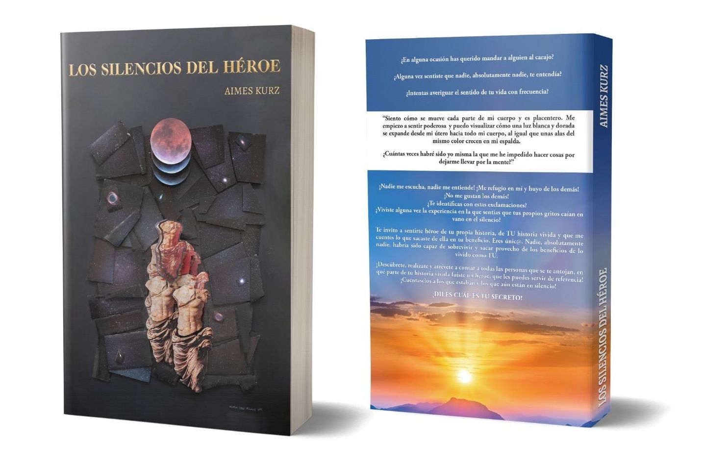 Libro 'Los silencios del héroe, dime quien eres tu', de Aimes Kurz.