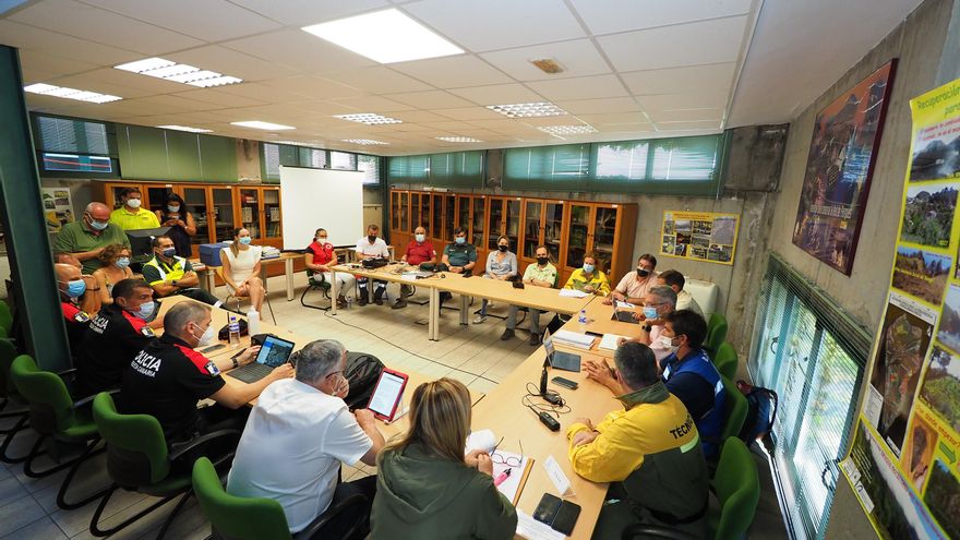 Imagen de la reunión de la Junta de Seguridad.