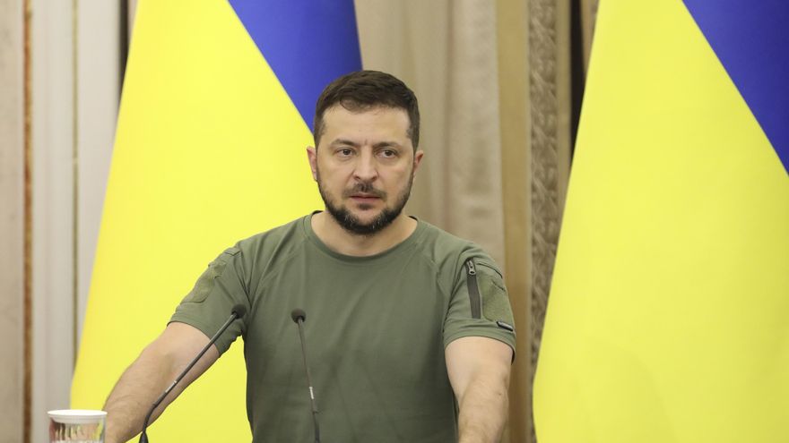 Imagen de archivo del presidente de Ucrania, Volodimir Zelenski. EFE/EPA/MYKOLA TYS