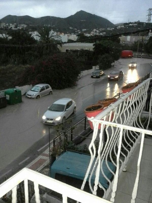 Estragos del temporal en Gran Canaria.