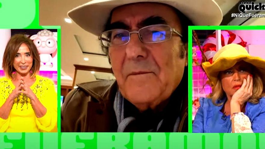 Lydia Lozano huye en 'Ni que fuéramos' tras la encerrona que le hicieron con Al Bano, que entró como "corresponsal"