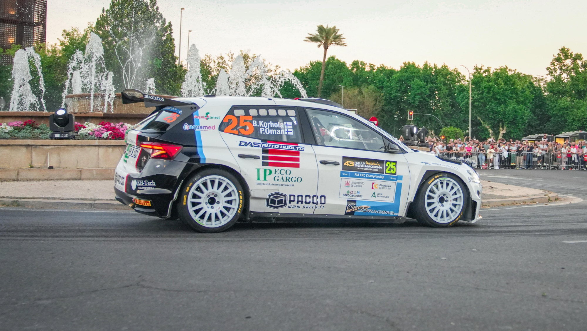 Tramo urbano del Rally Sierra Morena