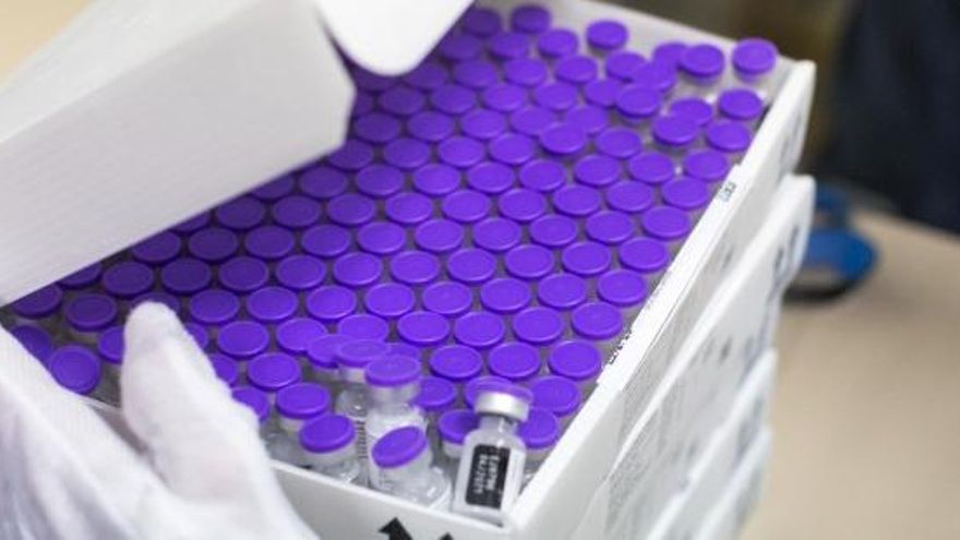 Las dosis de vacuna de la empresa Pfizer BionTech.